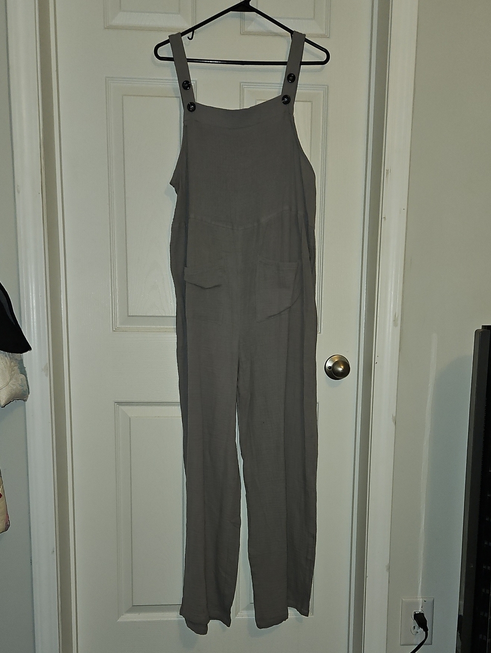 Casual Sleeveless Jumpsuit in Gray